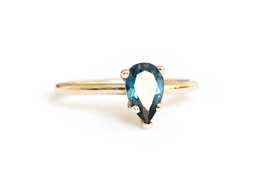 Isa London Blue Topaz Ring Andrea Bonelli Jewelry 