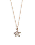 Petite Diamond Star Charm Andrea Bonelli 14k Rose Gold