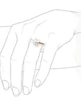 Ava Moissanite Ring Andrea Bonelli Jewelry