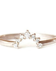 Stella Halo Moissanite Ring Andrea Bonelli 14k Rose Gold