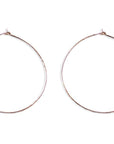 Glimmer Hoops Andrea Bonelli Jewelry 14k Rose Gold