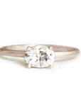 Isara Moissanite Ring Andrea Bonelli 14k Rose Gold