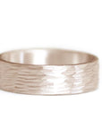 Rustic Birch Band Andrea Bonelli Jewelry 14k Rose Gold