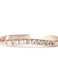 Primrose Salt + Pepper Diamond Ring Andrea Bonelli 14k Rose Gold