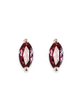 Garnet Marquise Studs Andrea Bonelli Jewelry 14k Rose Gold