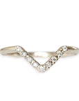 Peak Nove Diamond Ring Andrea Bonelli 14k White Gold