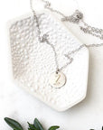 Mixed Metals Initial Necklace Andrea Bonelli Jewelry