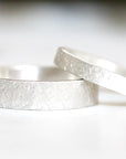 Silver Rustic Gravel Band Andrea Bonelli Jewelry