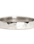 Hammered Band Andrea Bonelli Jewelry 14k White Gold