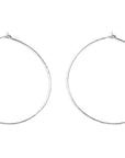 Glimmer Hoops Andrea Bonelli Jewelry 14k White Gold