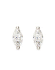 Marquise Studs Andrea Bonelli Jewelry 14k White Gold