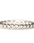 Open Circle Band Andrea Bonelli Jewelry 14k White Gold