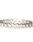 Open Hexagon Band Andrea Bonelli Jewelry 14k White Gold