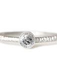 Avium Salt & Pepper Diamond Ring Andrea Bonelli Jewelry 14k White Gold