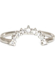 Tara Diamond Halo Ring Andrea Bonelli 14k White Gold