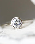 Zoe Moissanite Ring .50ct Andrea Bonelli Jewelry 