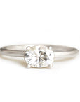 Isara Moissanite Ring Andrea Bonelli 14k White Gold