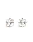 Princess Cut Studs Andrea Bonelli Jewelry 14k White Gold