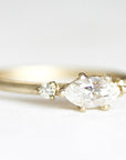 Trine Moissanite Ring Andrea Bonelli Jewelry