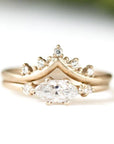 Crown Creste Moissanite Ring Andrea Bonelli 