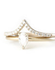 Tristan Pear Diamond Ring Andrea Bonelli 