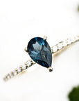 Annalise London Blue Topaz Ring Andrea Bonelli Jewelry 