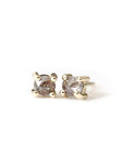 Brown Rose Cut Diamond Studs Andrea Bonelli Jewelry
