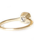 Zoe Cushion Moissanite Ring Andrea Bonelli Jewelry 