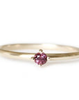 Petit Lola Garnet Ring Andrea Bonelli Jewelry 14k Yellow Gold