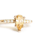 Tryst Citrine + Diamond Ring Andrea Bonelli Jewelry