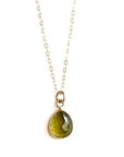 olive green tourmaline necklace Andrea Bonelli Jewelry