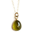 olive green tourmaline necklace Andrea Bonelli Jewelry
