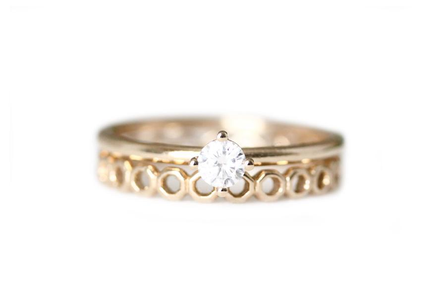Lola GIA Diamond Ring .25ct Andrea Bonelli Jewelry 