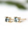 London Blue Topaz Studs Andrea Bonelli Jewelry