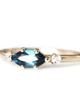 Trine Topaz + Diamond Ring Andrea Bonelli