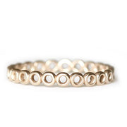 Open Circle Band Andrea Bonelli Jewelry 14k Yellow Gold