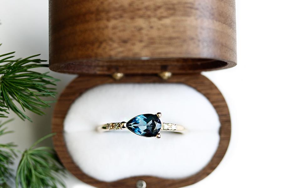 Lilia Topaz + Diamond Ring Andrea Bonelli Jewelry 
