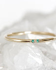 Slim Stacking Emerald Ring Set Andrea Bonelli