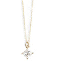 Princess Cut 4mm Charm Andrea Bonelli 14k Yellow Gold