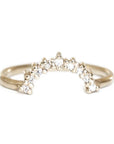 Tara Diamond Halo Ring Andrea Bonelli 14k Yellow Gold
