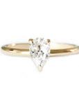 Tristan Moissanite Ring Andrea Bonelli 14k Yellow Gold