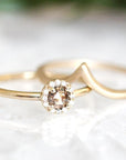 Silver Creste Chevron Ring Andrea Bonelli Jewelry