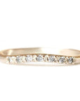 Primrose Salt + Pepper Diamond Ring Andrea Bonelli 14k Yellow Gold