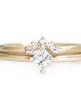 Tavi Moissanite Ring 4mm Andrea Bonelli 14k Yellow Gold