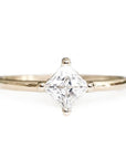 Tavi Moissanite Ring 5-6mm Andrea Bonelli 14k Yellow Gold