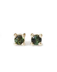 Green Tourmaline Studs Andrea Bonelli Jewelry 14k Yellow Gold