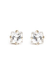 Princess Cut Studs Andrea Bonelli Jewelry 14k Yellow Gold