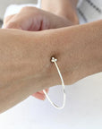 Mixed Metals Black Rose Cut Diamond Cuff Andrea Bonelli Jewelry