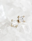 Moissanite Studs Andrea Bonelli Jewelry 