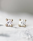 Moissanite Studs Andrea Bonelli Jewelry 